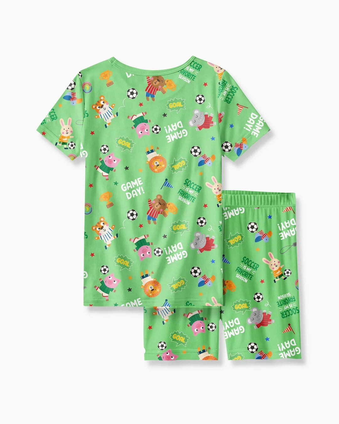 Schlafanzug-Set zweiteilig, kurze Ärmel, kurze Hose, Bambus