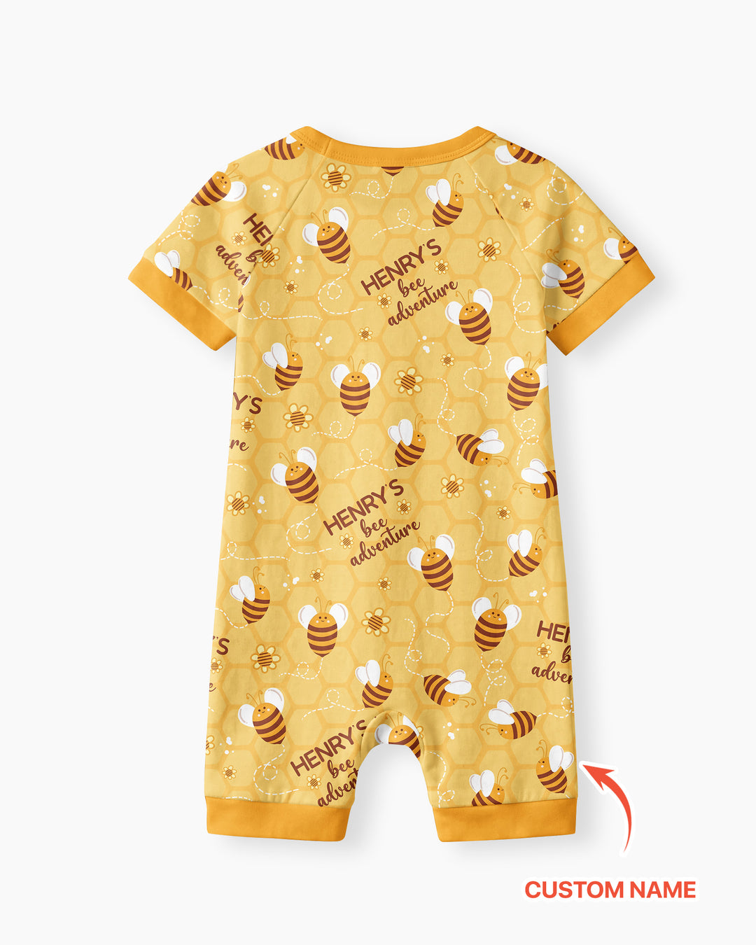Custom Name Bee Back To School Bamboo Shorty Zippy