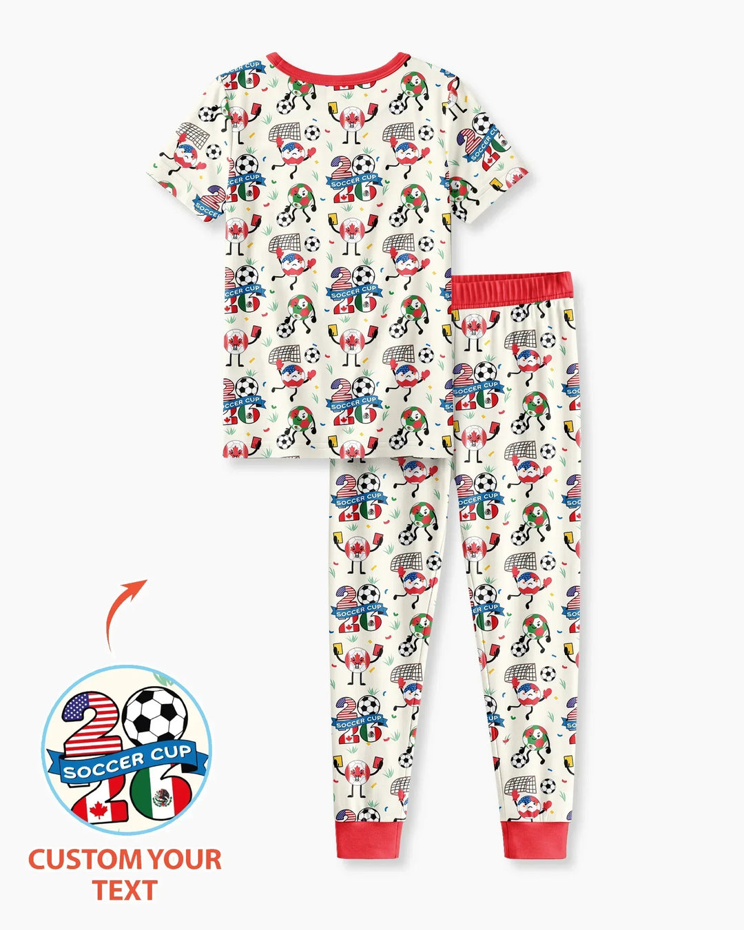 Zweiteiliges, kurzärmliges Pyjama-Set mit Marienkäfern