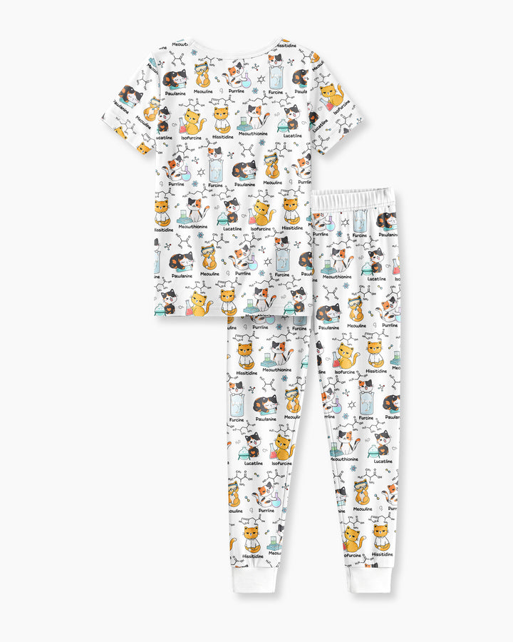 Zweiteiliges, kurzärmliges Pyjama-Set mit Marienkäfern