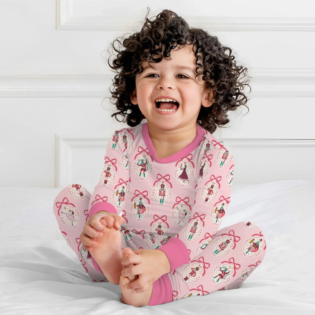 The Nutcracker Ballet Christmas Two Piece Long Sleeve Pajama Set , The Nutcracker Ballet Christmas Two Piece Long Sleeve Pajama Set - 12-18M