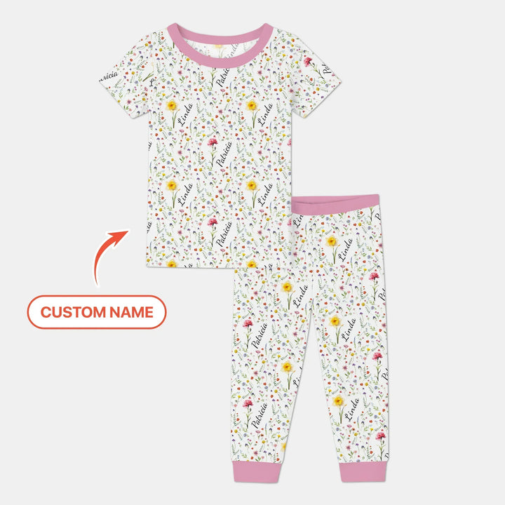 Zweiteiliges, kurzärmliges Pyjama-Set mit Marienkäfern