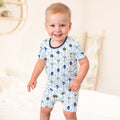 Template Zweiteiliges Pyjama-Set mit kurzen Ärmeln und Shorts