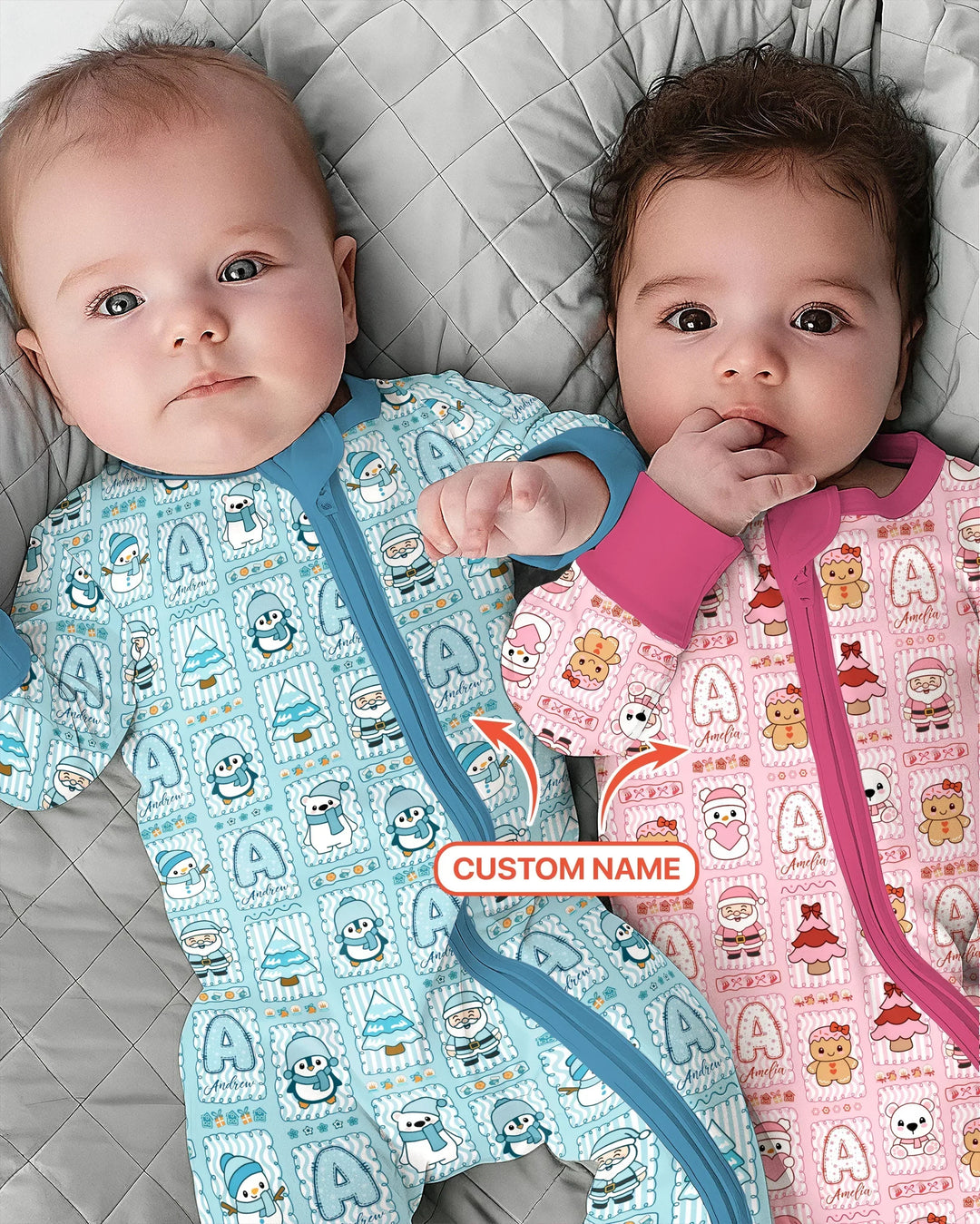 Gerippte Babykleidung mit individuellem Foto - Weich &amp; Skizzenhaft