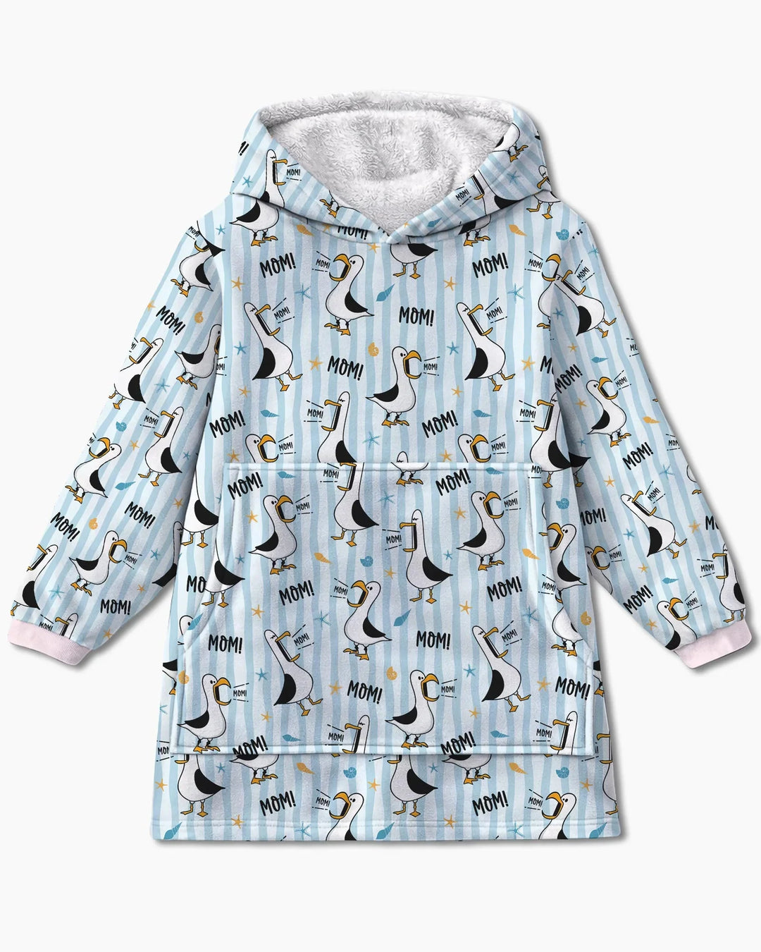 Möwen-Mama Mama MAMA Tragbarer Bambus-Deckenpullover
