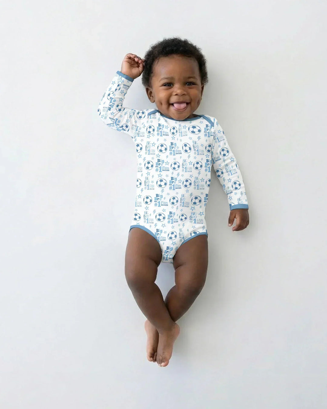 Gerippte Babykleidung mit individuellem Foto - Weich &amp; Skizzenhaft