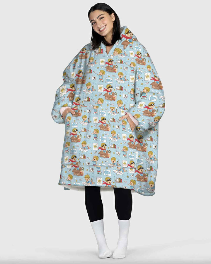 Benutzerdefinierter Bambus-Deckenhoodie (Vorlage)