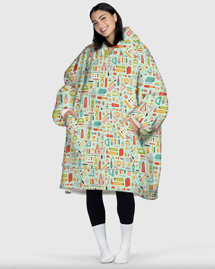 Benutzerdefinierter Bambus-Deckenhoodie (Vorlage)