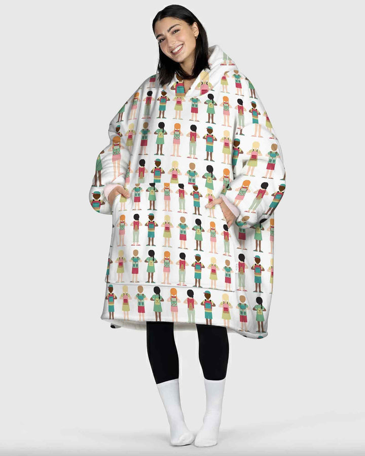 Little Friends Everywhere Bamboo Blanket Hoodie