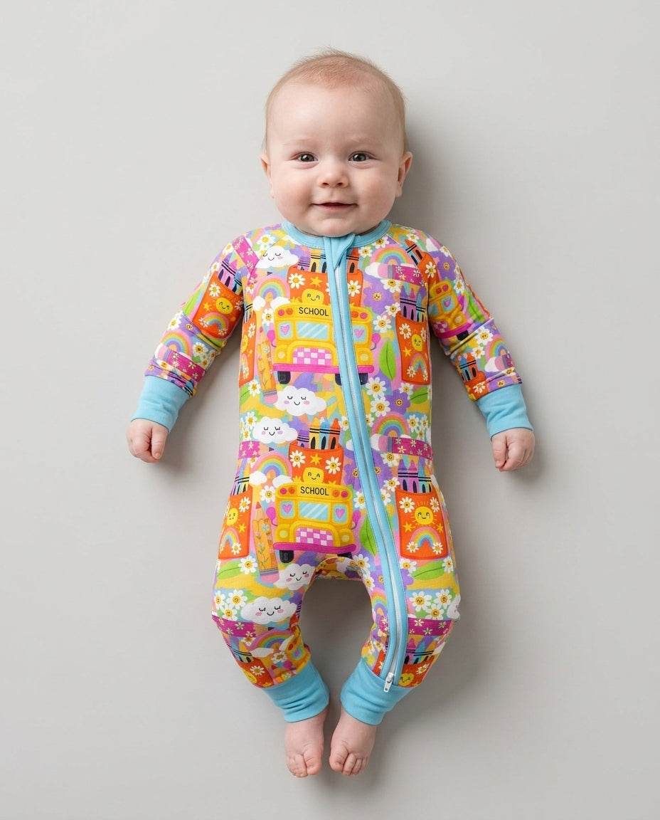 Retro Happy Classroom Bamboo Convertible Zippy