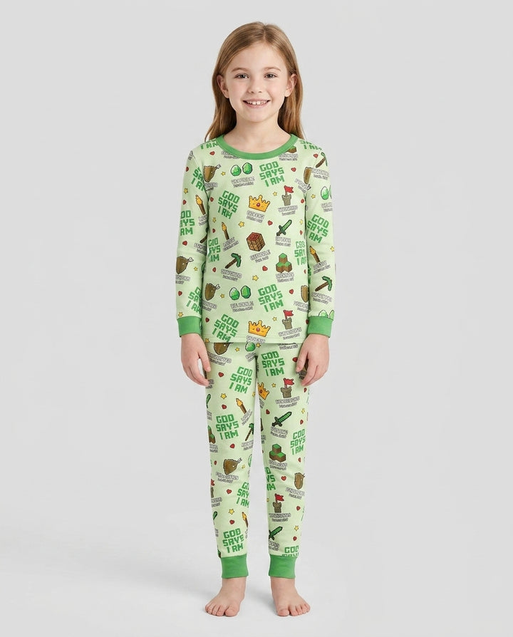 Christian Gamer Bamboo Two Piece Long Sleeve Pajama Set