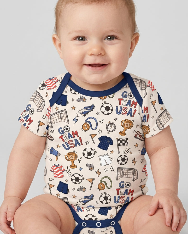 Gerippte Babykleidung mit individuellem Foto - Weich &amp; Skizzenhaft