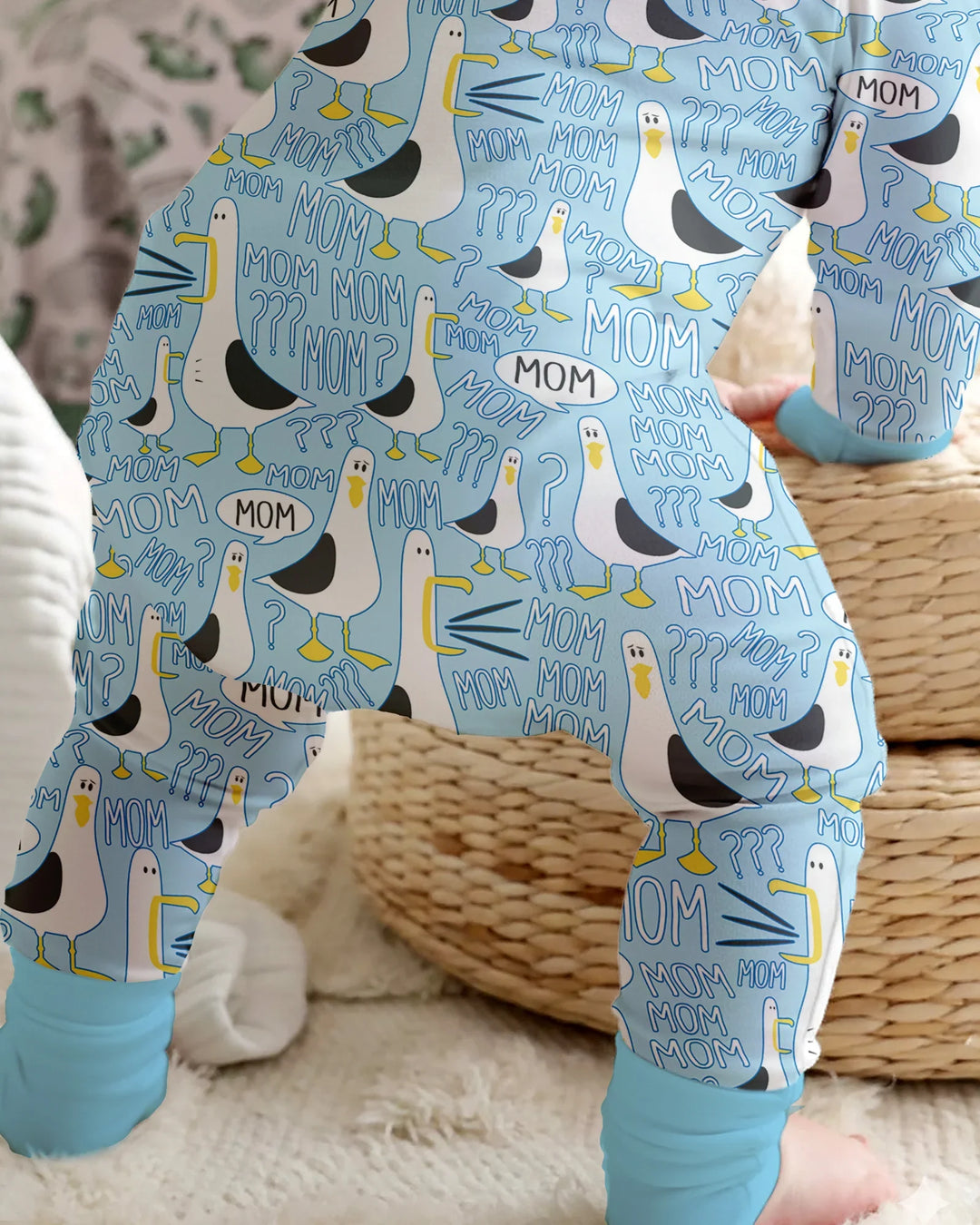 Gerippte Babykleidung mit individuellem Foto - Weich &amp; Skizzenhaft