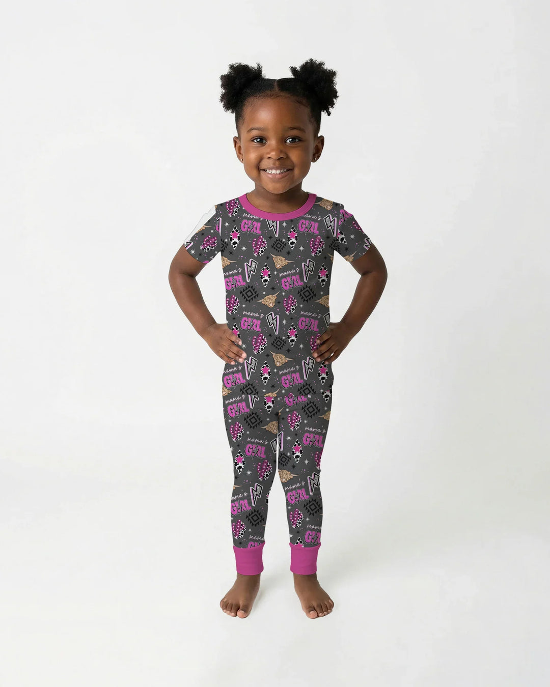 Zweiteiliges, kurzärmliges Pyjama-Set mit Marienkäfern