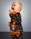 Halloween Skull Magic Bamboo Two Piece Long Sleeve Pajama Set