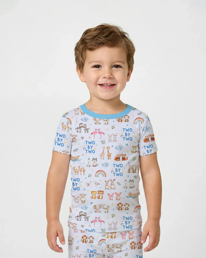 Zweiteiliges, kurzärmliges Pyjama-Set mit Marienkäfern