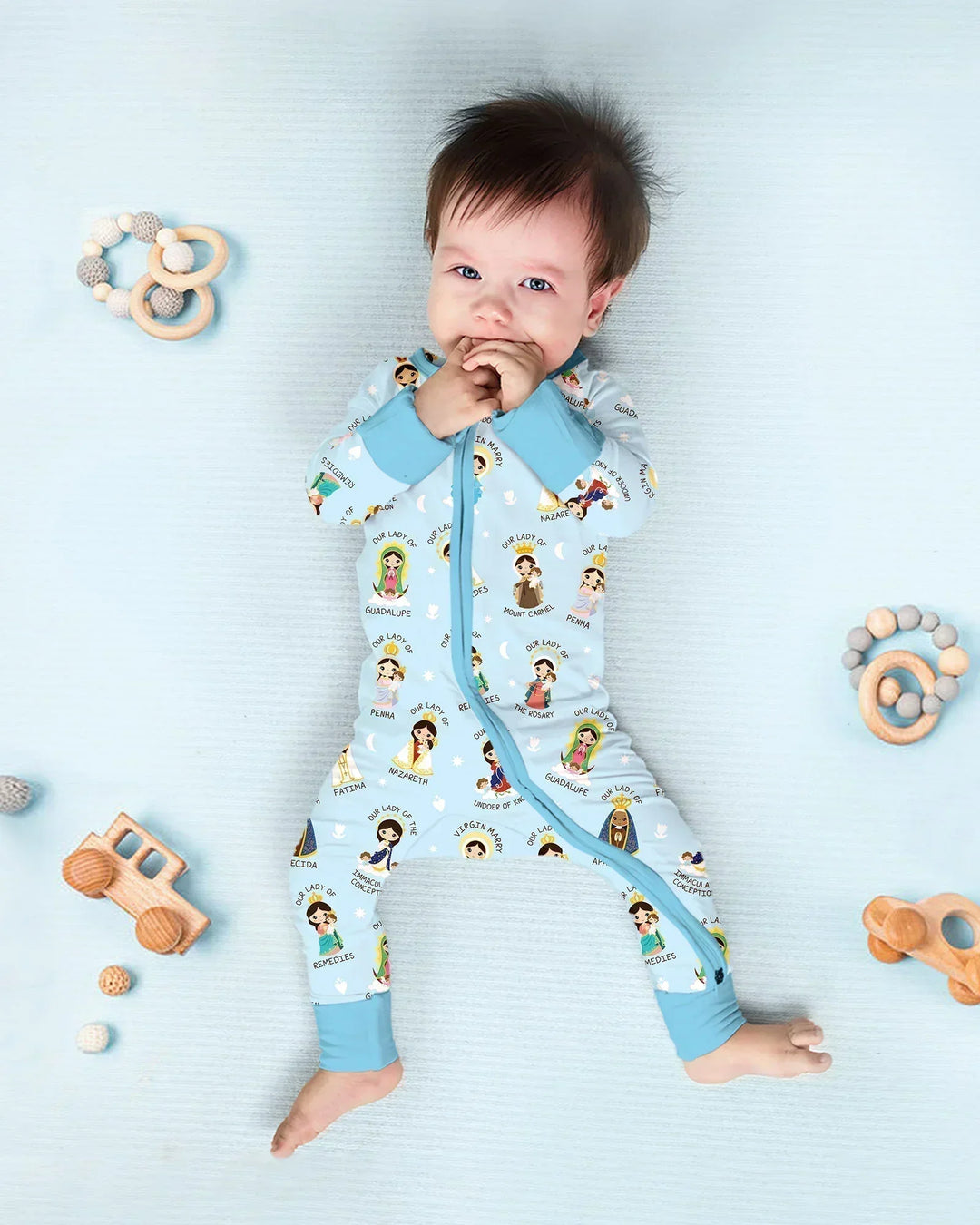 Gerippte Babykleidung mit individuellem Foto - Weich &amp; Skizzenhaft