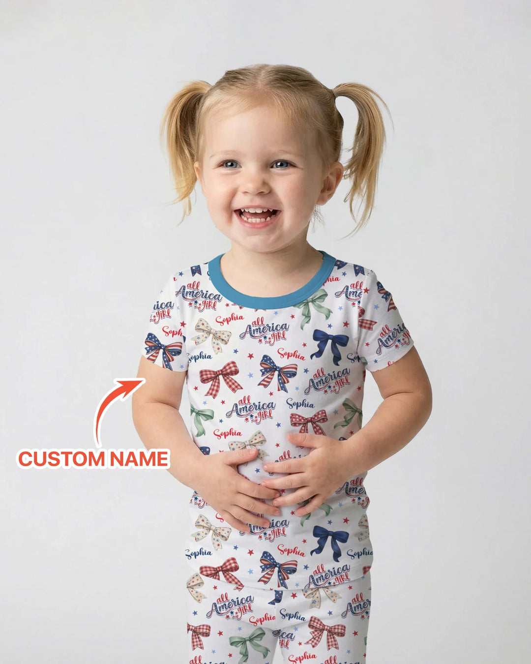 Zweiteiliges, kurzärmliges Pyjama-Set mit Marienkäfern