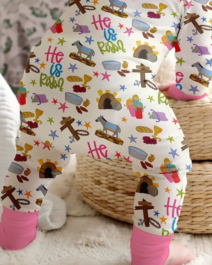 Bible Story Easter Family Matching Bamboo Convertible Zippy