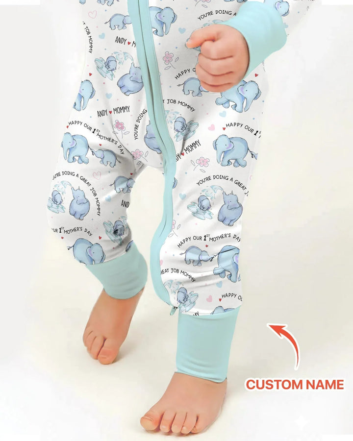 Gerippte Babykleidung mit individuellem Foto - Weich &amp; Skizzenhaft