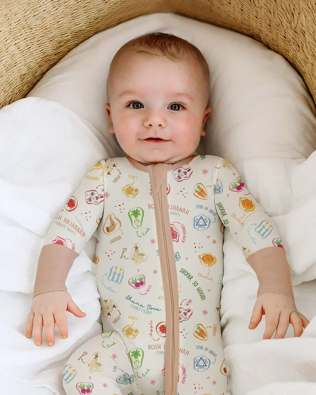 Gerippte Babykleidung mit individuellem Foto - Weich &amp; Skizzenhaft