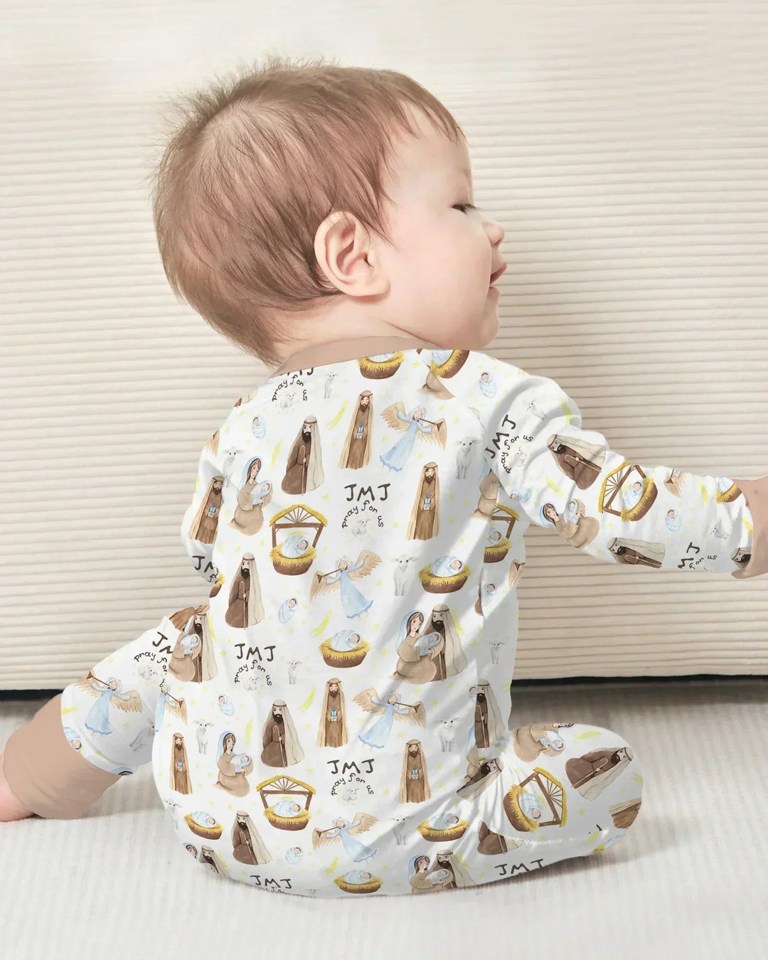 Gerippte Babykleidung mit individuellem Foto - Weich &amp; Skizzenhaft