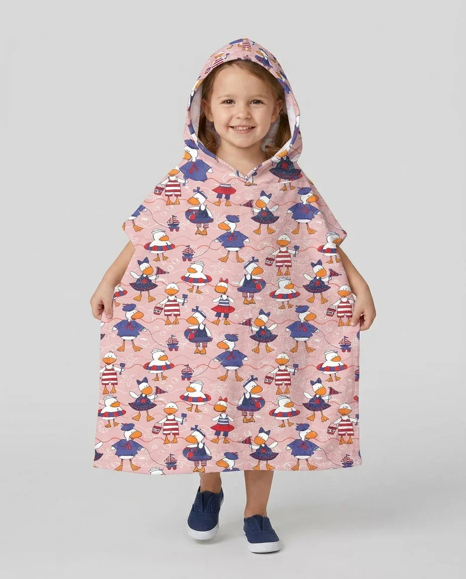 Vorlage Bade-Poncho Bambus