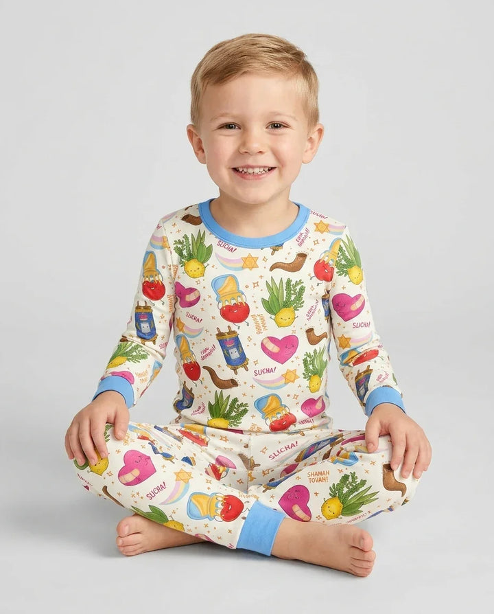 Jewish High Holidays Bamboo Two Piece Long Sleeve Pajama Set