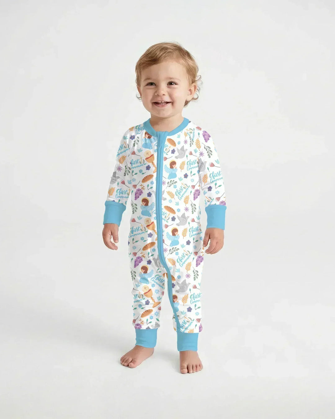 Gerippte Babykleidung mit individuellem Foto - Weich &amp; Skizzenhaft