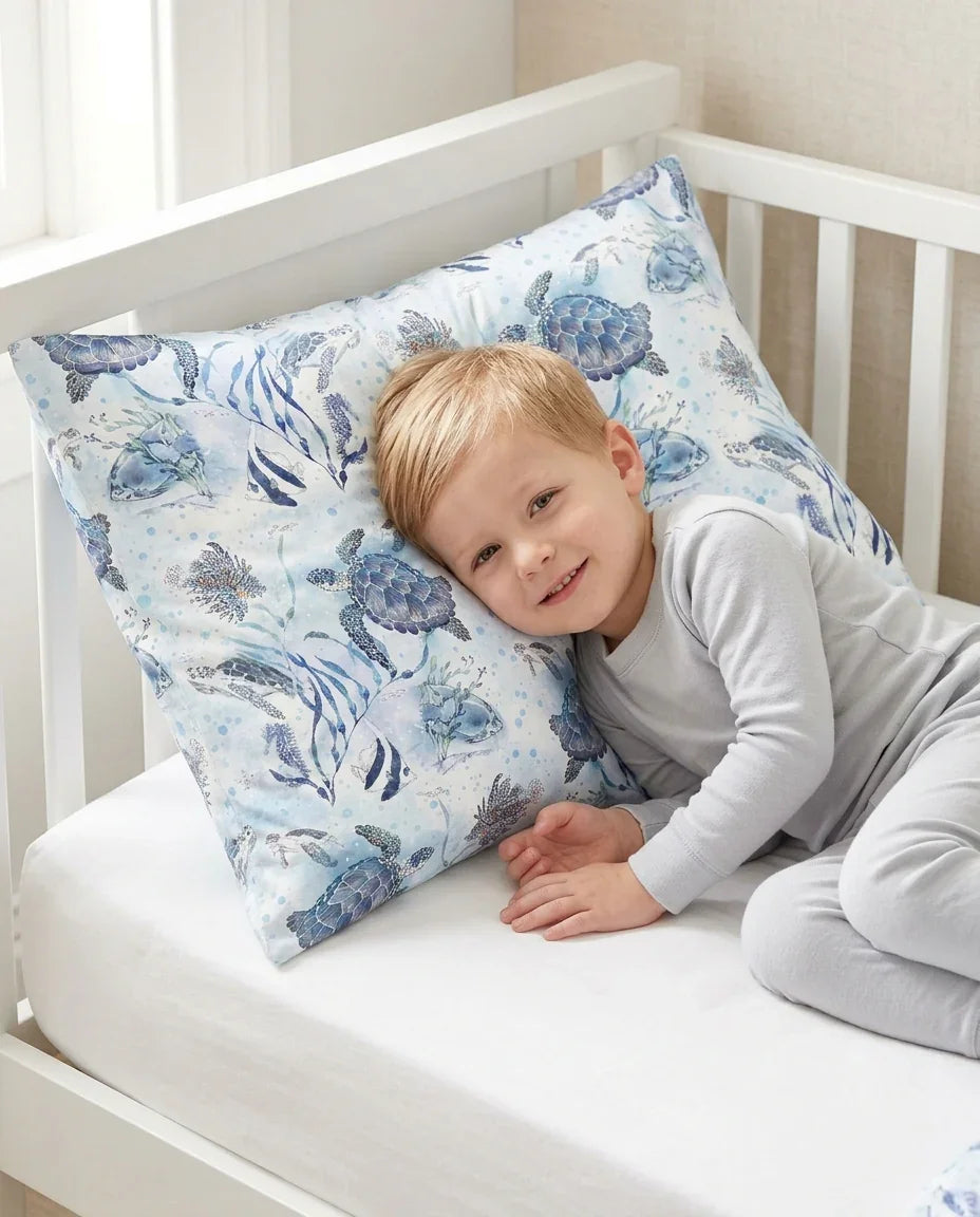 Little Turtles Family Matching Bamboo Pillow Case