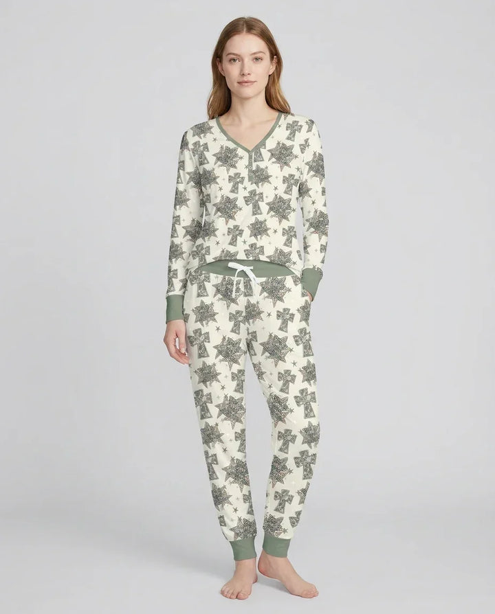 Vorlage Bambus Damen Pyjama Set