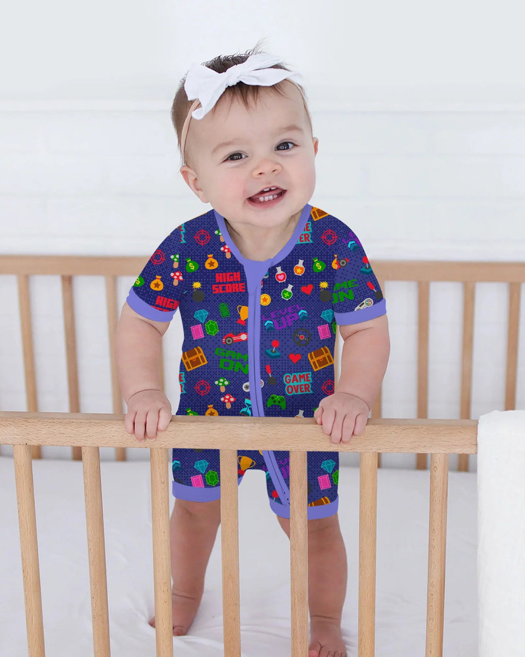 Gamer Mode On Family Matching Bamboo Shorty Zippy