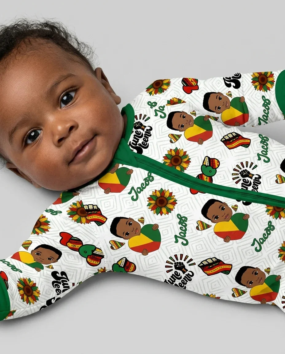 Gerippte Babykleidung mit individuellem Foto - Weich &amp; Skizzenhaft