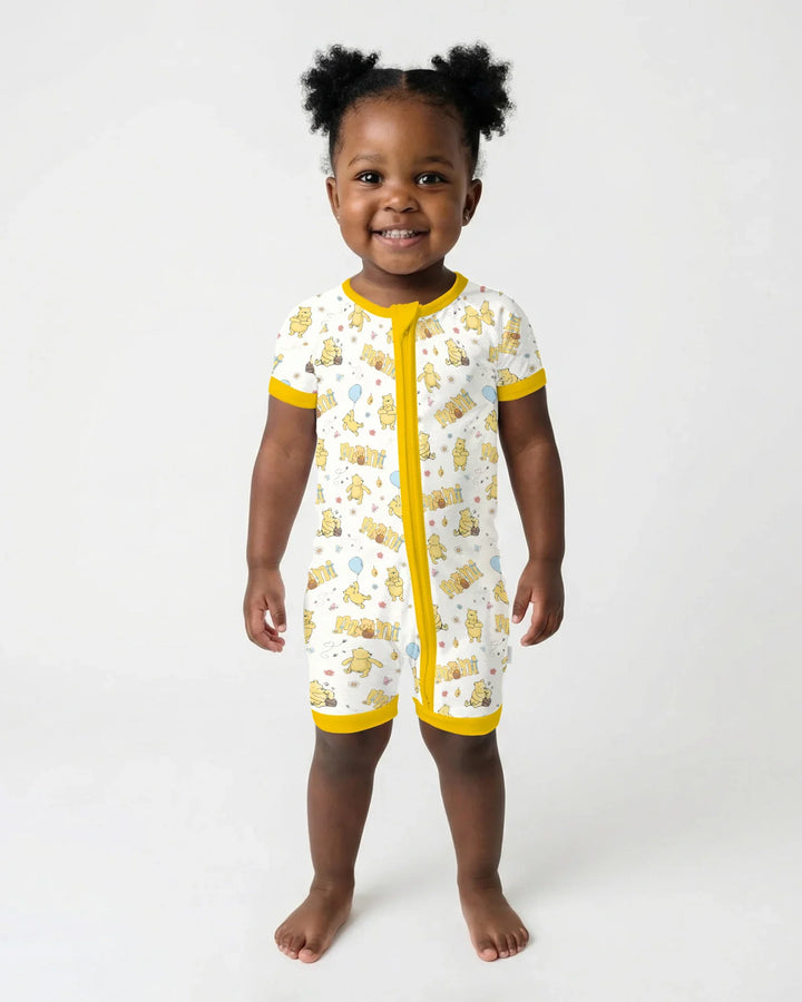 Mama & Mini Honey Bear Bamboo Shorty Zippy