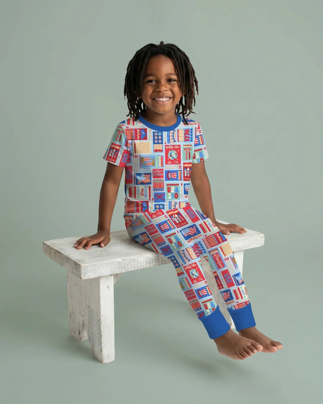 Zweiteiliges, kurzärmliges Pyjama-Set mit Marienkäfern