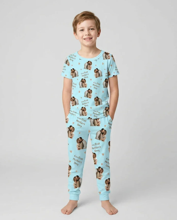Zweiteiliges, kurzärmliges Pyjama-Set mit Marienkäfern