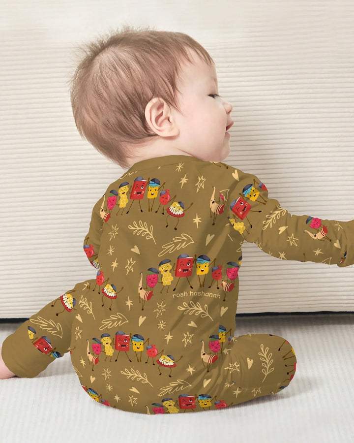 Gerippte Babykleidung mit individuellem Foto - Weich &amp; Skizzenhaft