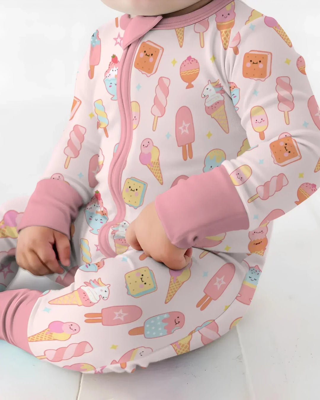 Gerippte Babykleidung mit individuellem Foto - Weich &amp; Skizzenhaft