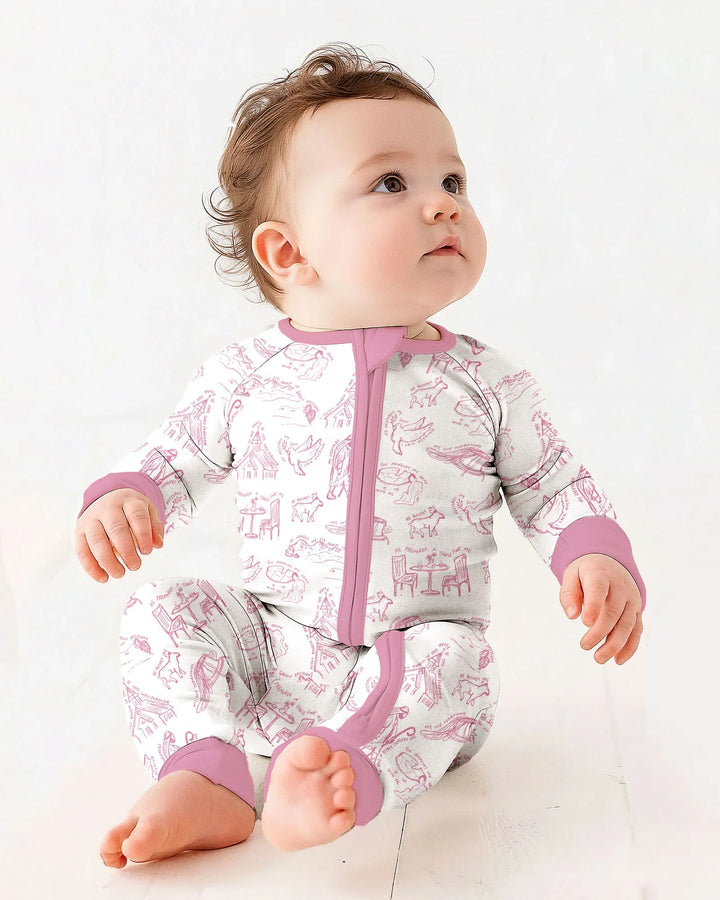 Gerippte Babykleidung mit individuellem Foto - Weich &amp; Skizzenhaft