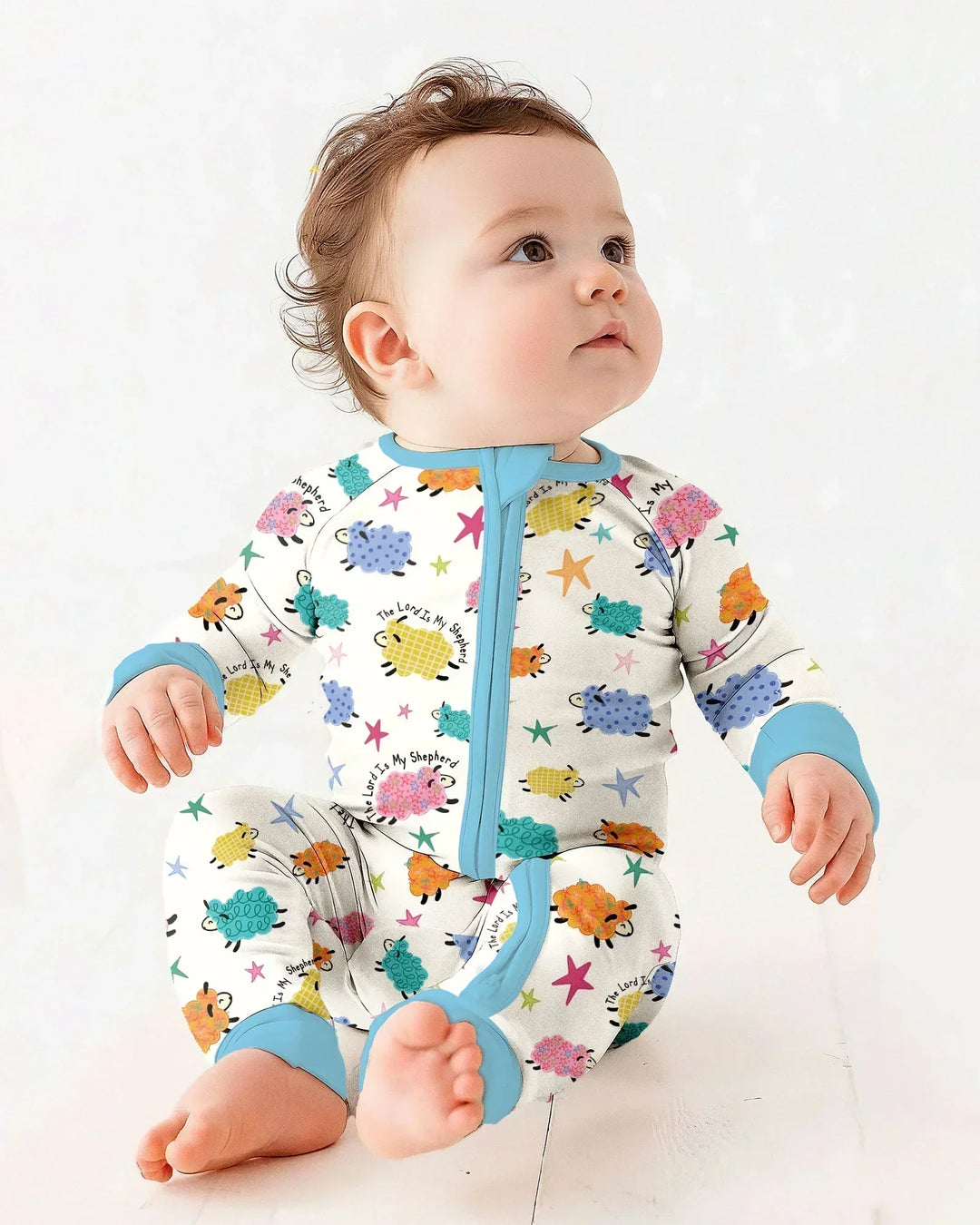 Gerippte Babykleidung mit individuellem Foto - Weich &amp; Skizzenhaft