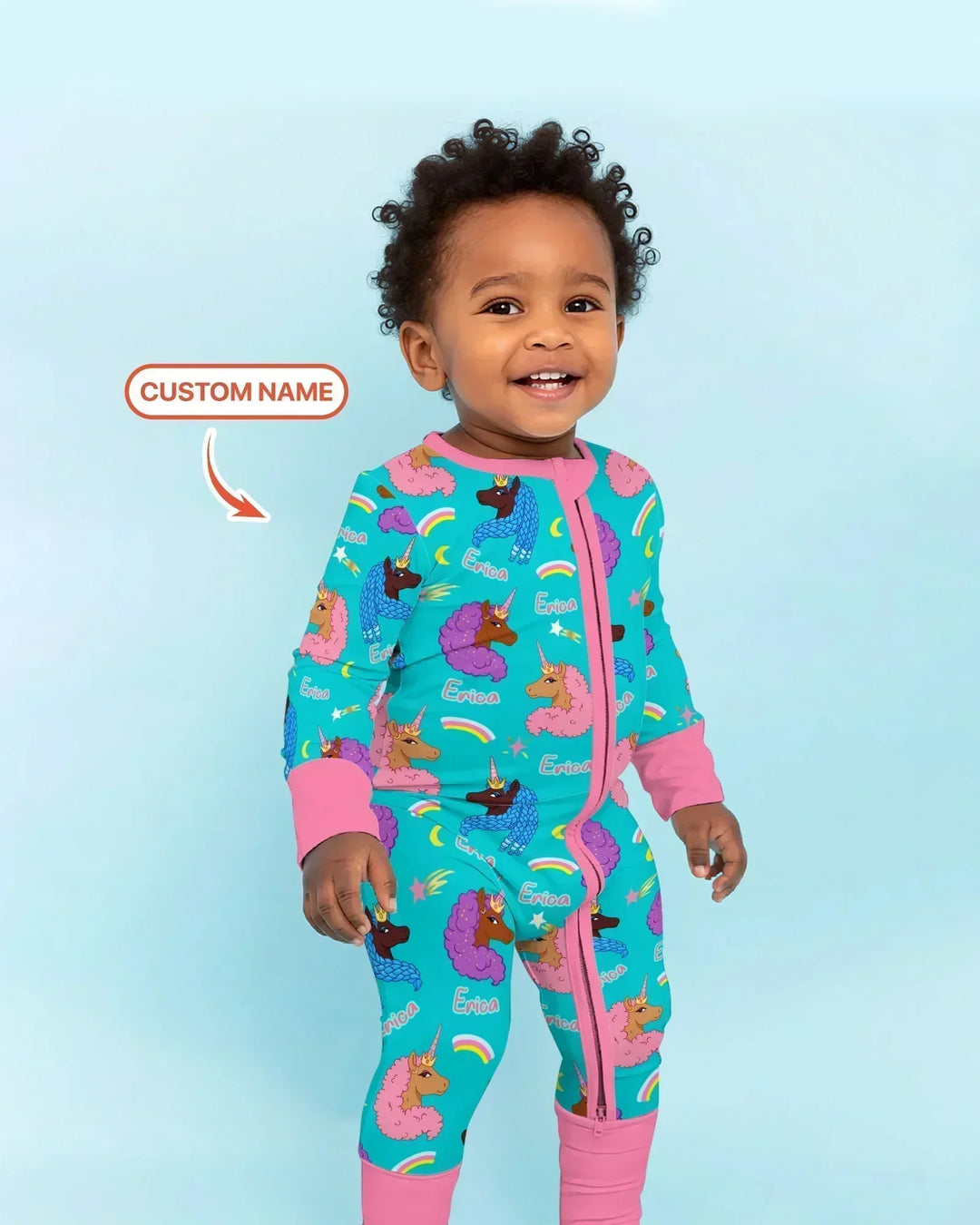 Gerippte Babykleidung mit individuellem Foto - Weich &amp; Skizzenhaft