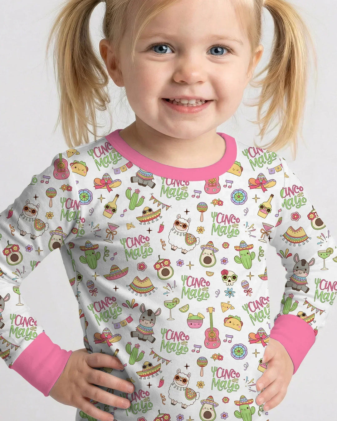 Cinco de Mayo Fiesta Bamboo Two Piece Long Sleeve Pajama Set