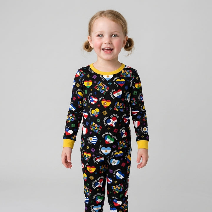 Proud To Be Hispanic Bamboo Two Piece Long Sleeve Pajama Set