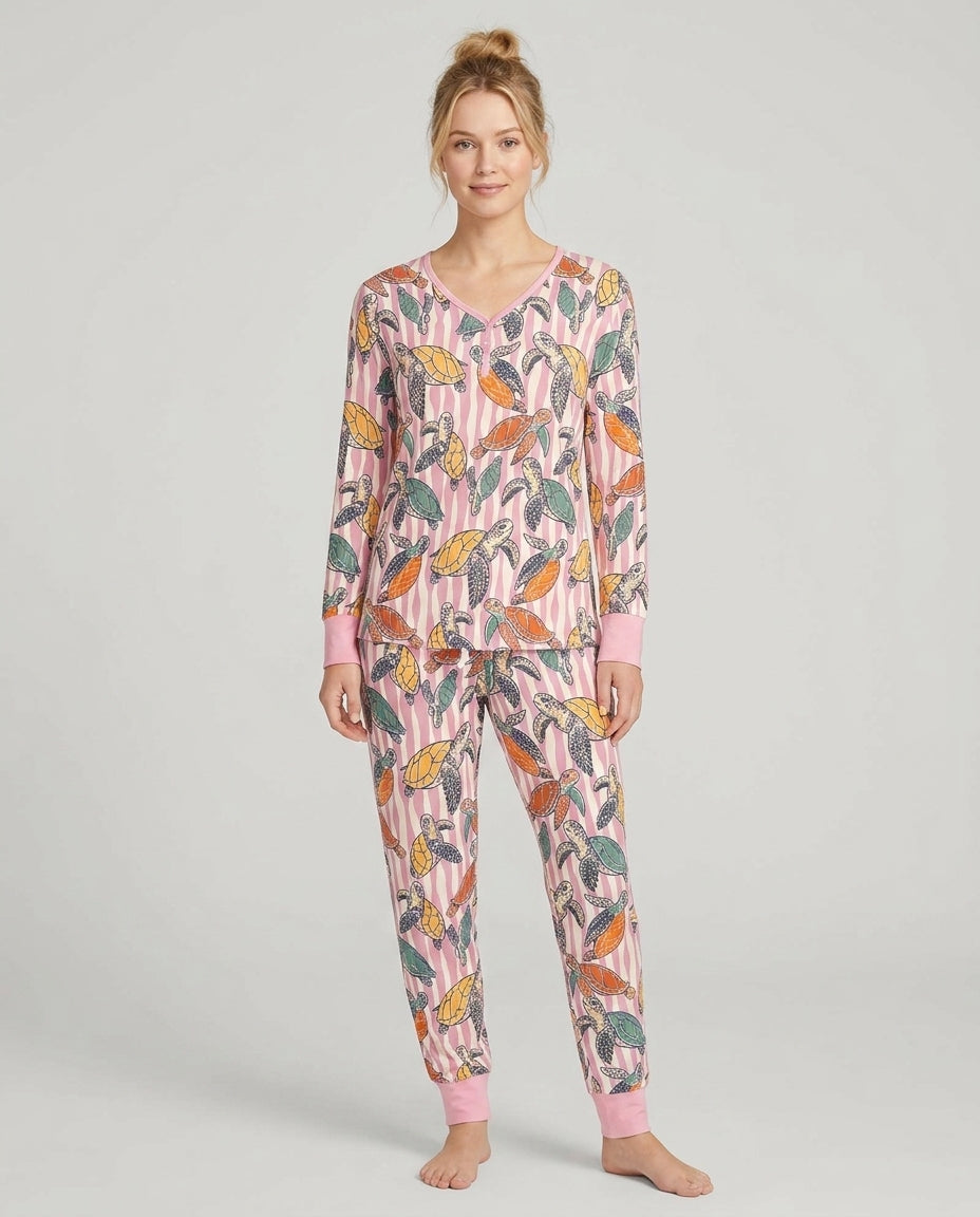 Vorlage Bambus Damen Pyjama Set