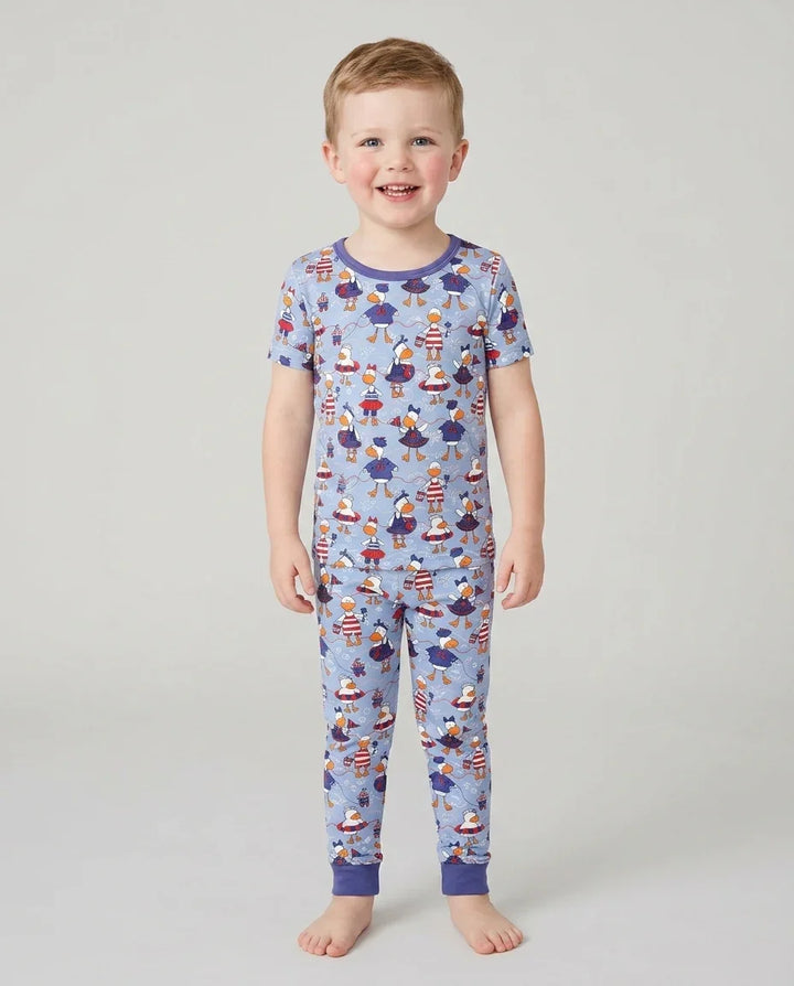 Zweiteiliges, kurzärmliges Pyjama-Set mit Marienkäfern