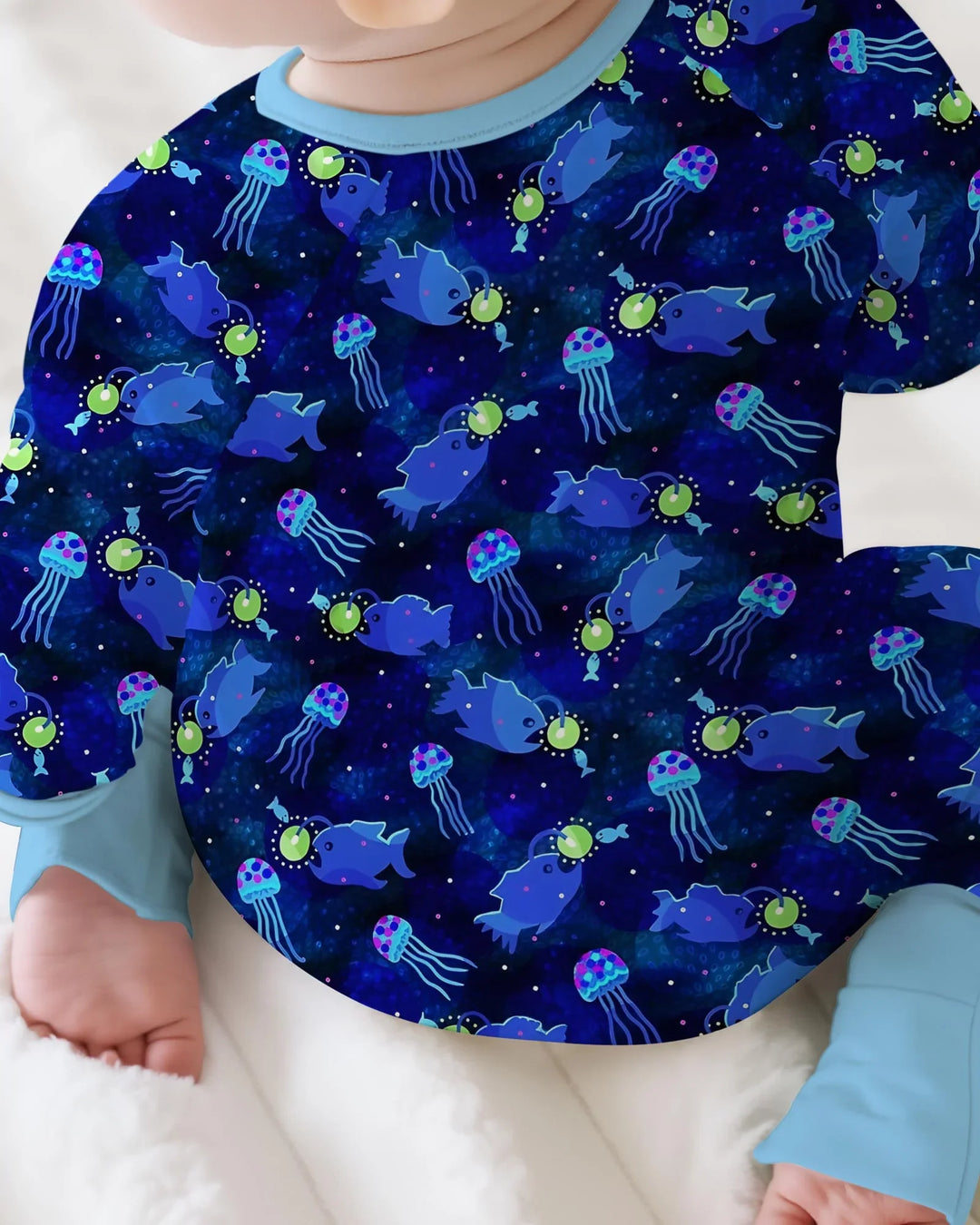 Gerippte Babykleidung mit individuellem Foto - Weich &amp; Skizzenhaft