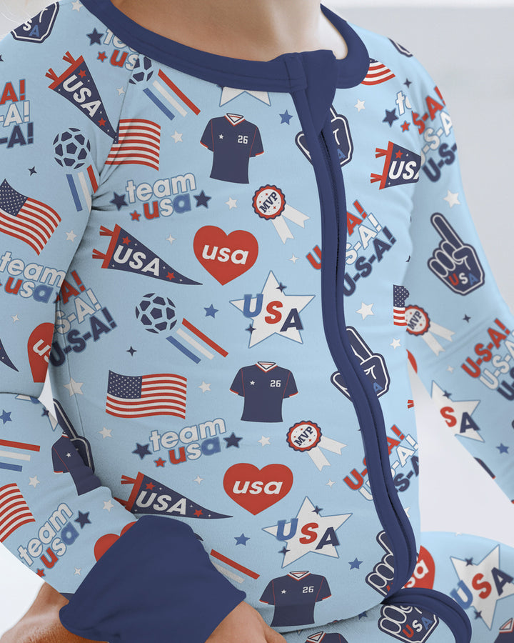 Soccer Party Team USA Bamboo Convertible Zippy
