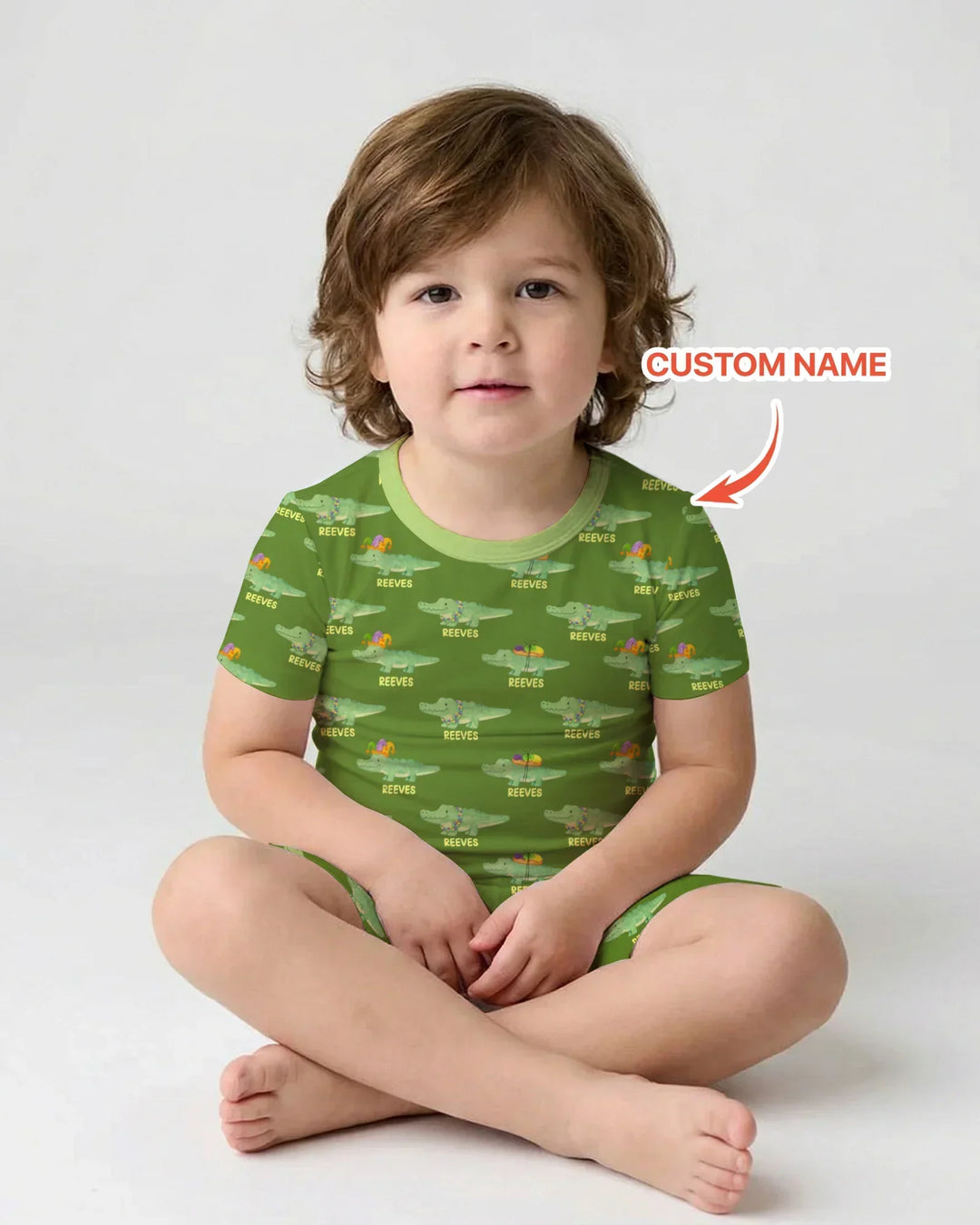 Zweiteiliges Pyjama-Set mit kurzen Ärmeln und Shorts im Sommer-Design