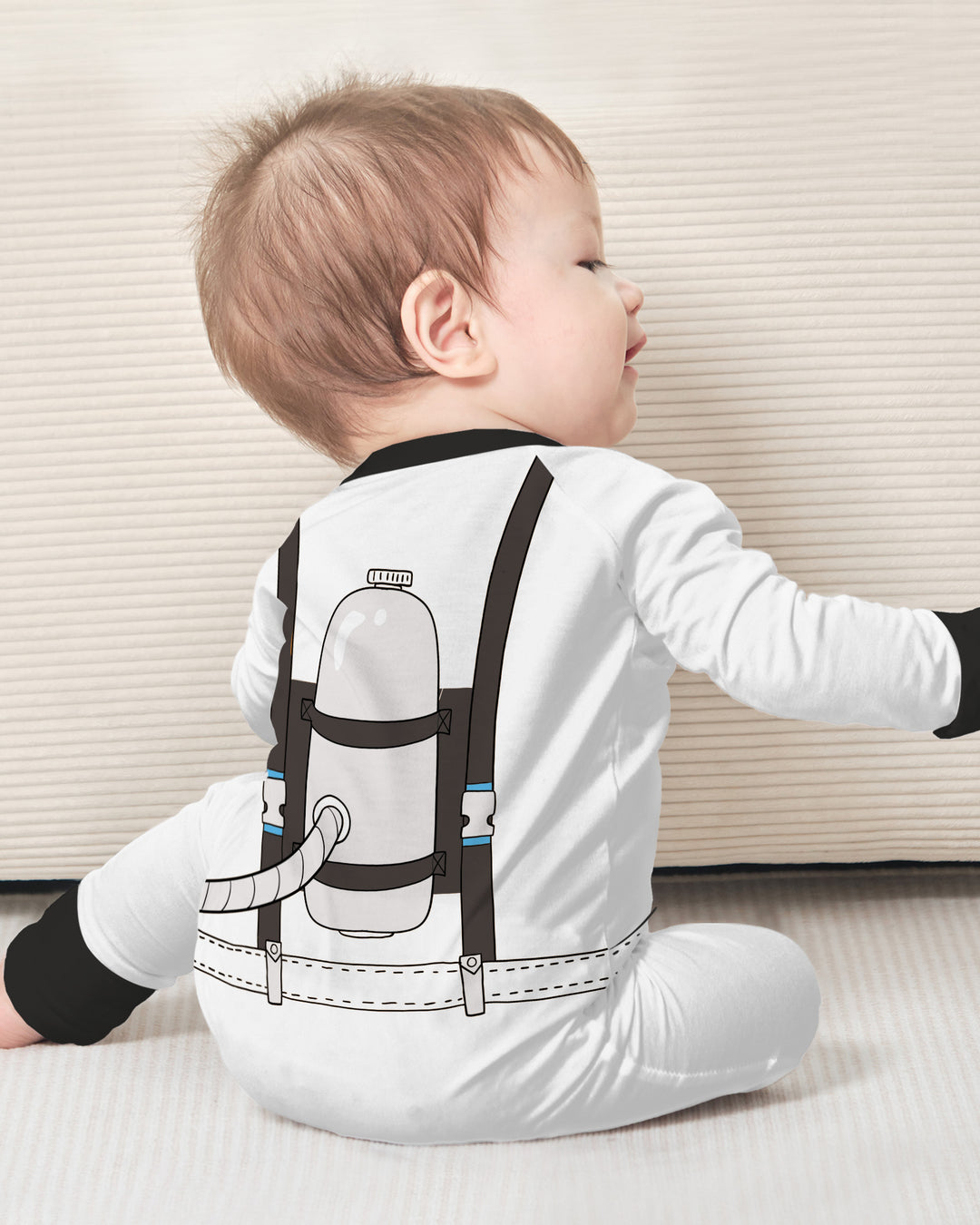 Gerippte Babykleidung mit individuellem Foto - Weich &amp; Skizzenhaft