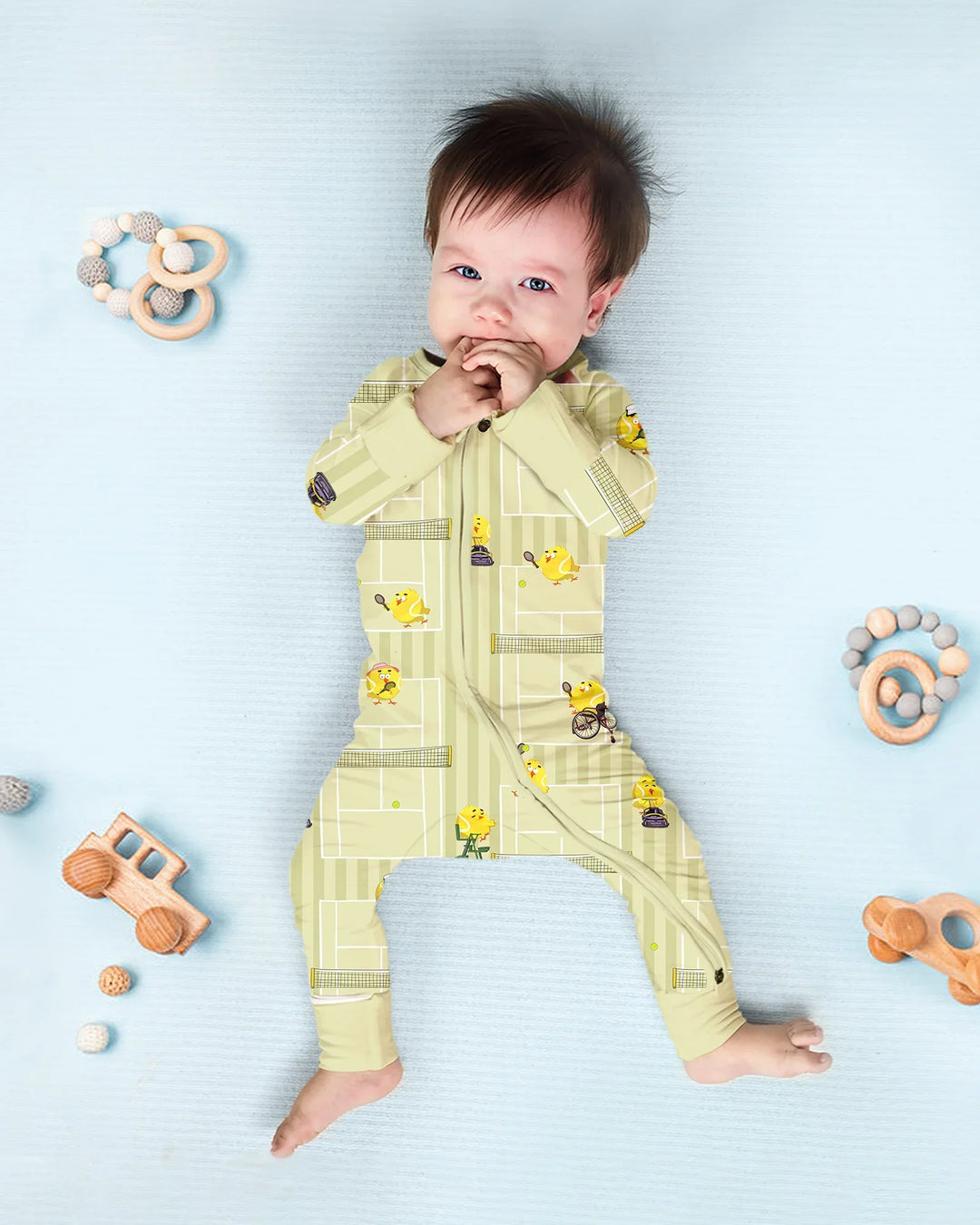 Gerippte Babykleidung mit individuellem Foto - Weich &amp; Skizzenhaft